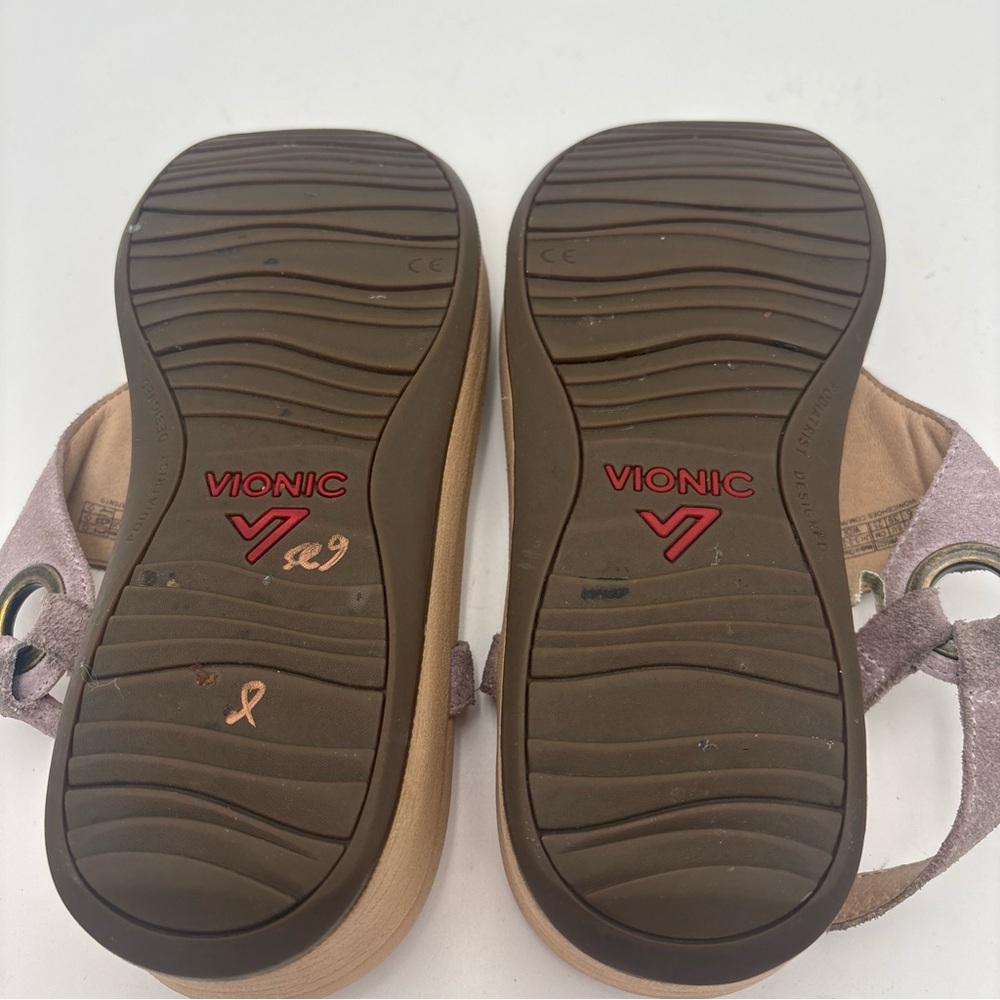 Vionic Suede Tan Sandals - Picture 7 of 10